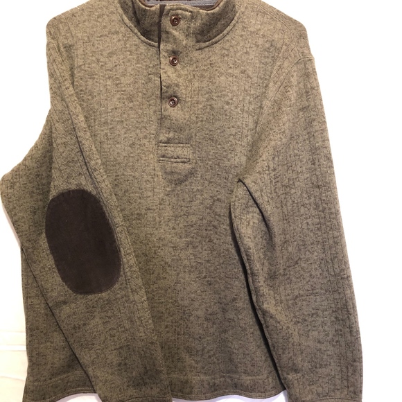 Men's 1/3 Button Sweater Weatherproof - Picture 3 of 4